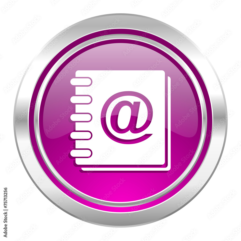 address book violet icon