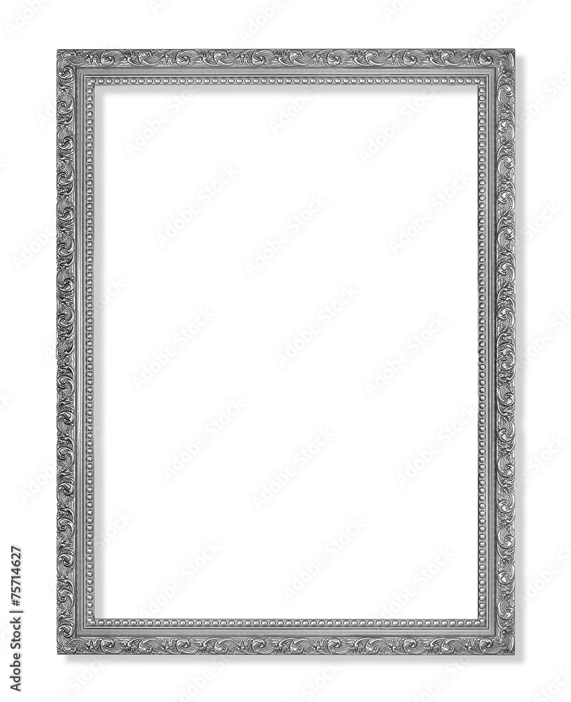 The antique frame on the white background The antique frame on the white background
