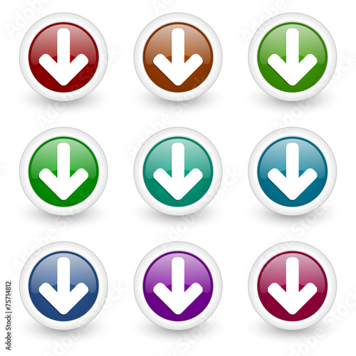 Free Download arrow web icons vector set - GFXLoad