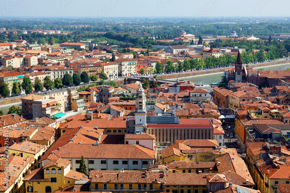 panorama of Verona, Italy