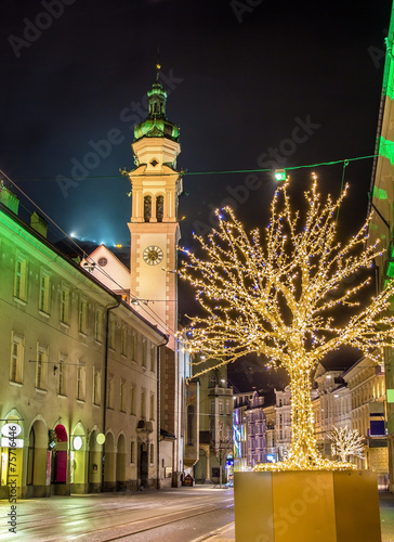 Christmas decorations in Innsbruck - Austria photo