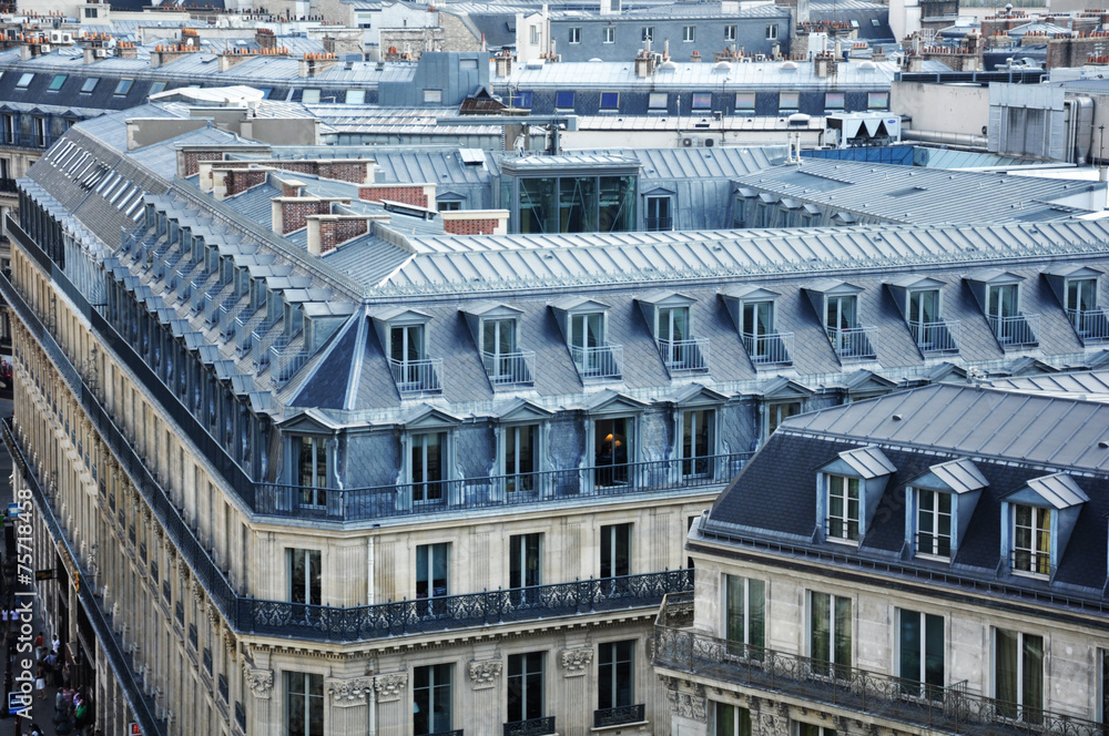 Mirar París, arquitectura parisina, buhardillas típicas