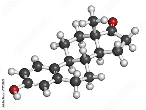Estrone (oestrone) human estrogen hormone molecule. photo