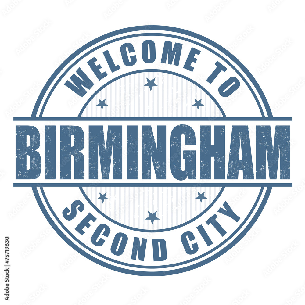 Welcome to Birmingham stamp
