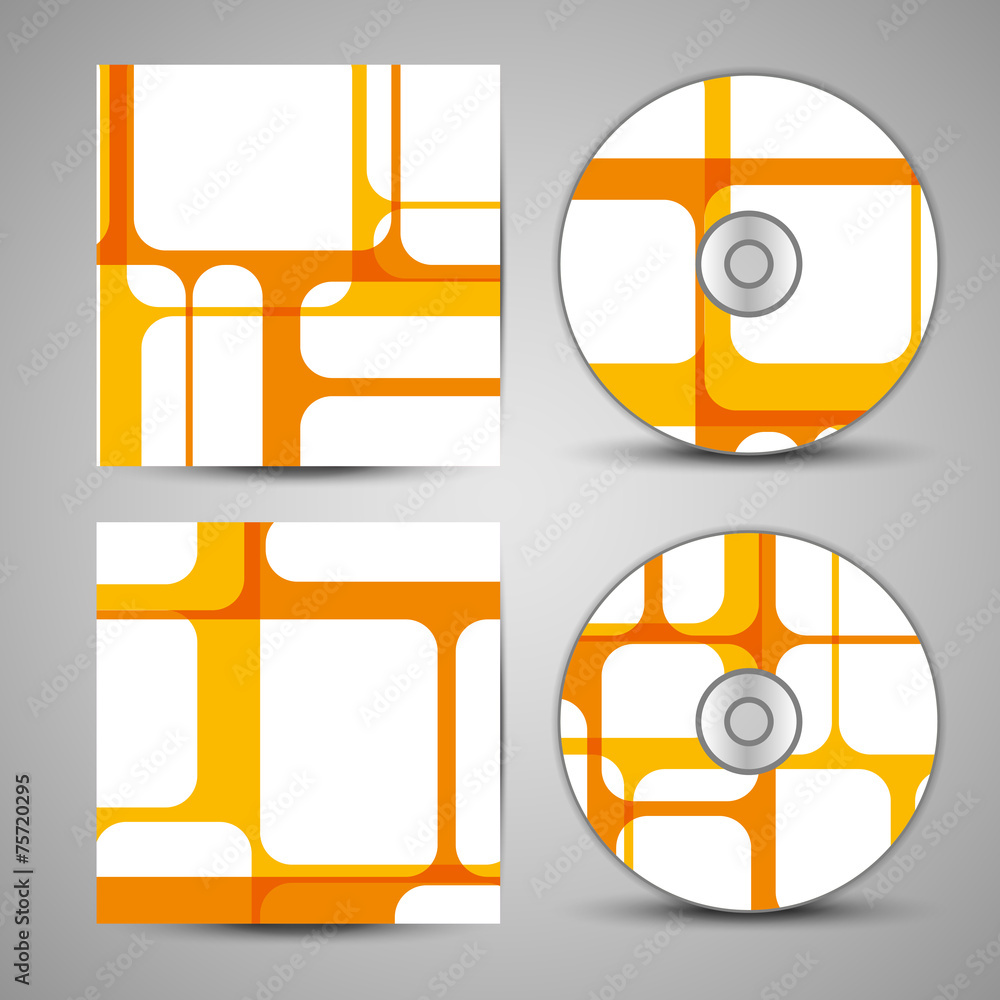 Vector cd cover set for your design Stock Vector Adobe Stock