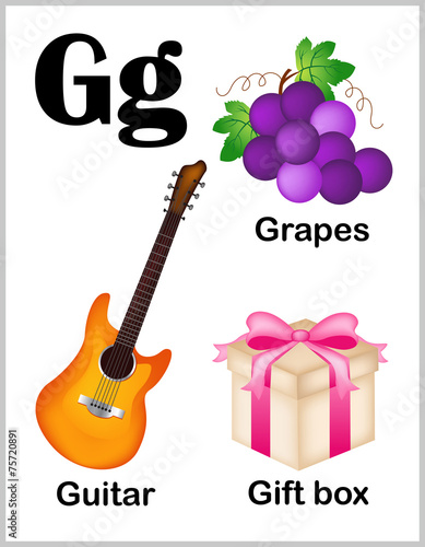 Alphabet letter G pictures
