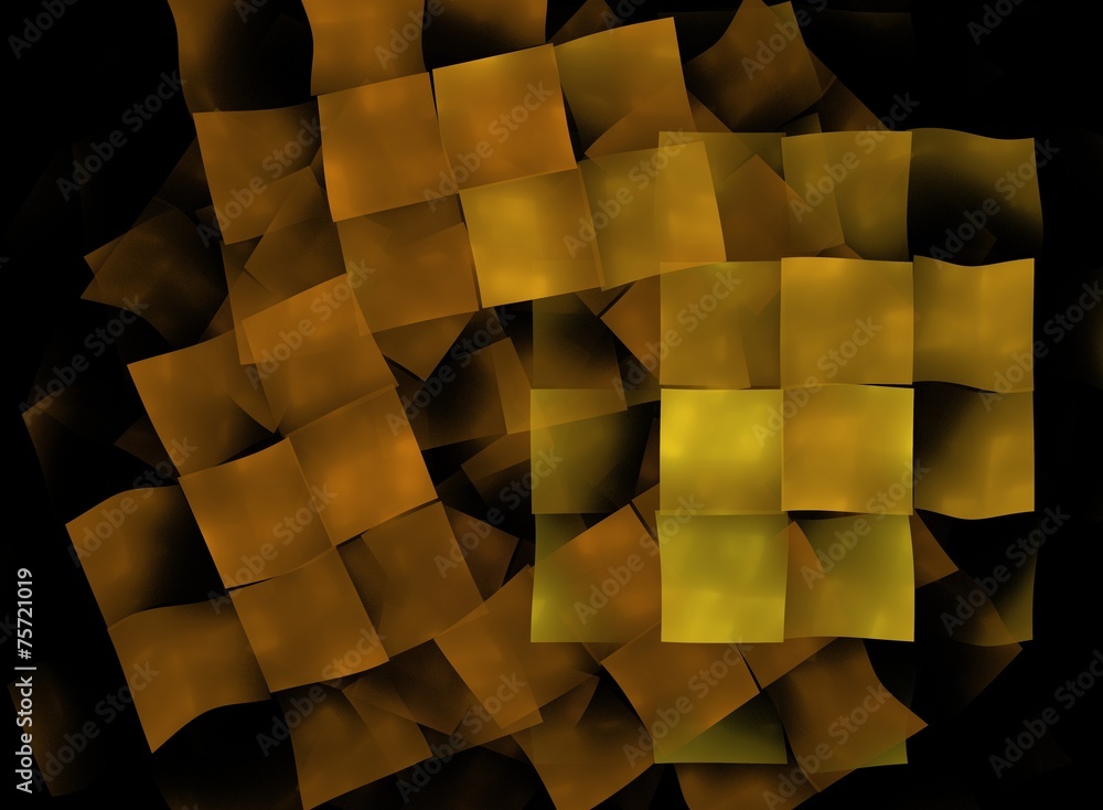 Obraz premium Abstract shapes made of fractal textures.