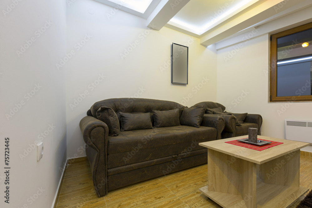 Fototapeta premium Small living room interior 