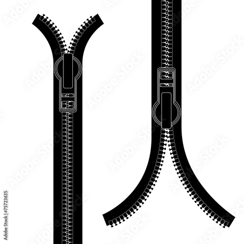 Zipper design, vector illustration.