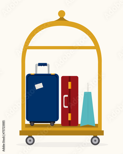 Hotel design over white background vector illustration