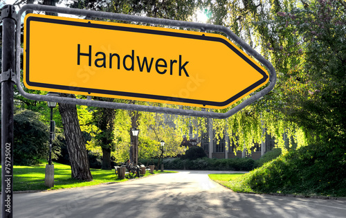 Strassenschild 25 - Handwerk