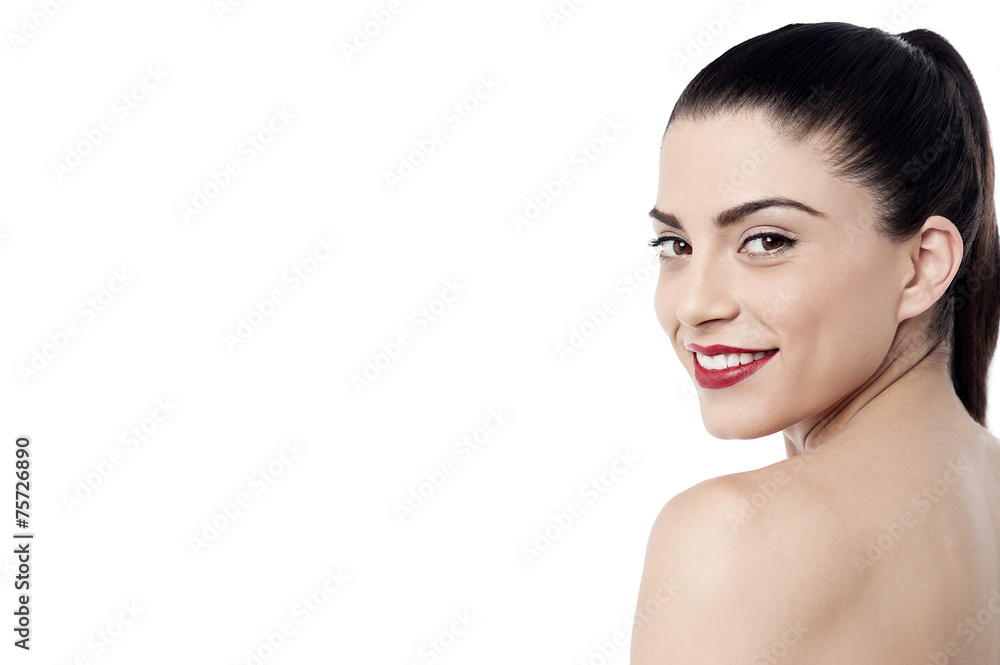 Fototapeta premium Beutiful woman with seductive look