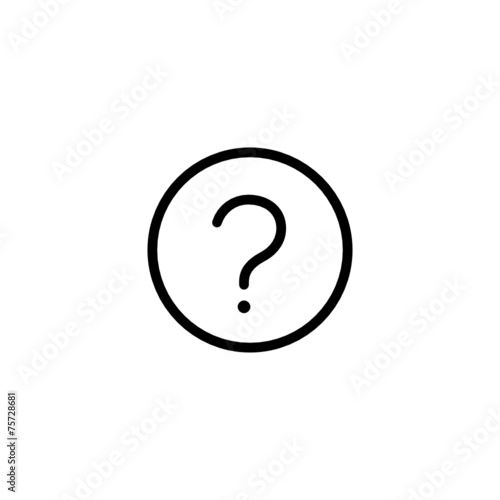 Help Trendy Thin Line Icon