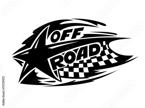Off Road motor sport event icon