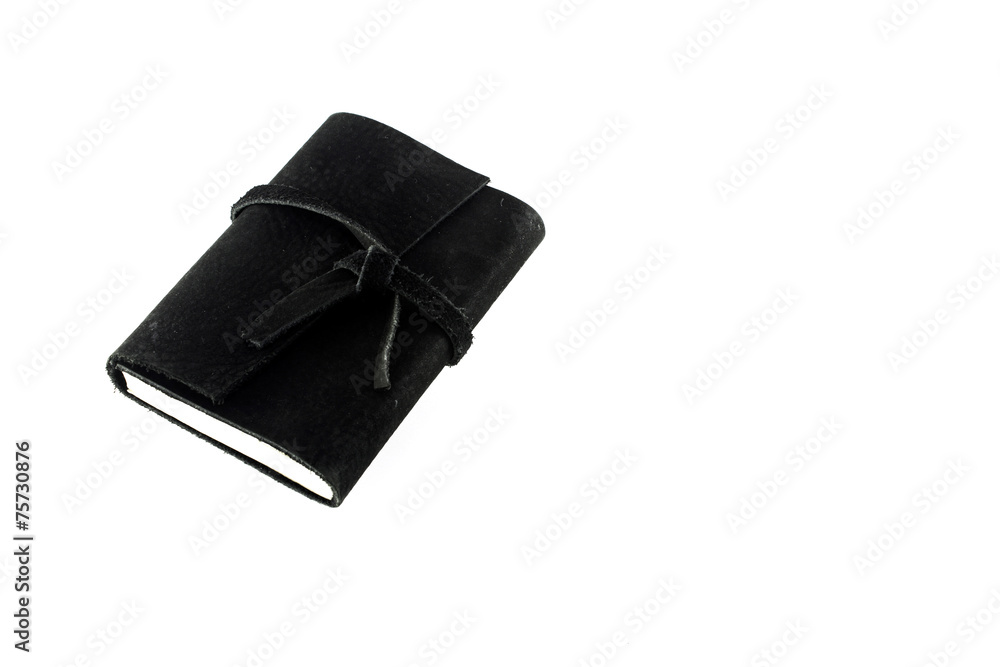 Leather notebooks isolated on white Leather notebooks isolated on white