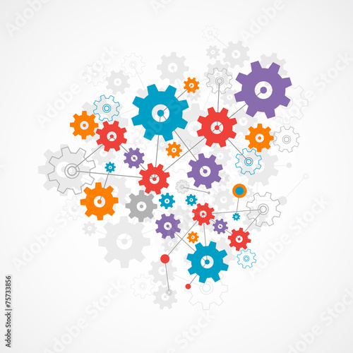 Abstract cogwheel background technology theme for your business.