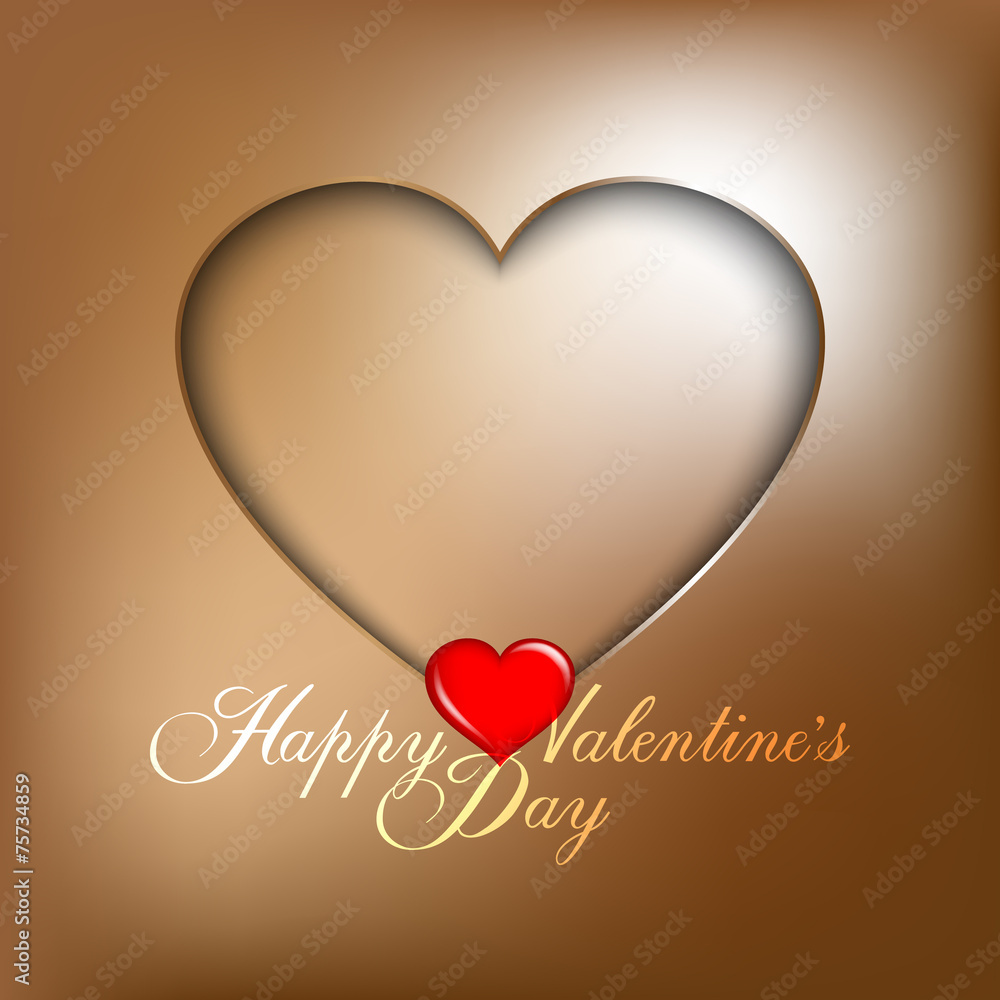 Valentines Day card - vector background template Valentines Day card - vector background template