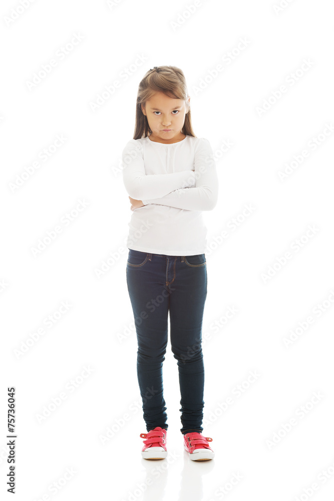 Angry little girl Angry little girl