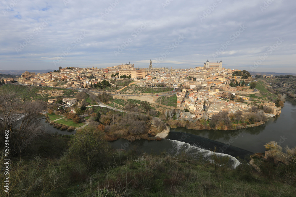 Top view of Toledo city