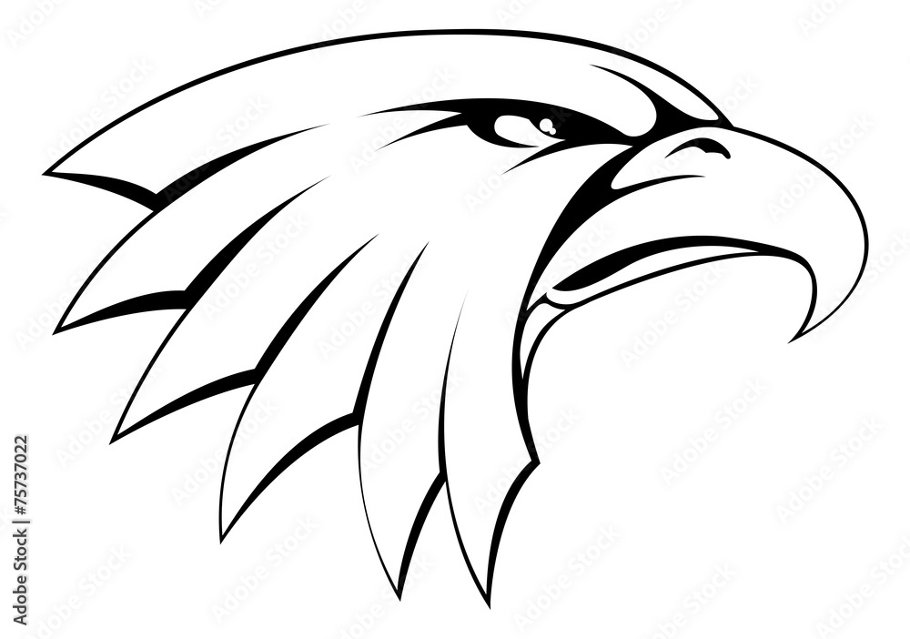 Obraz premium Bald eagle head icon