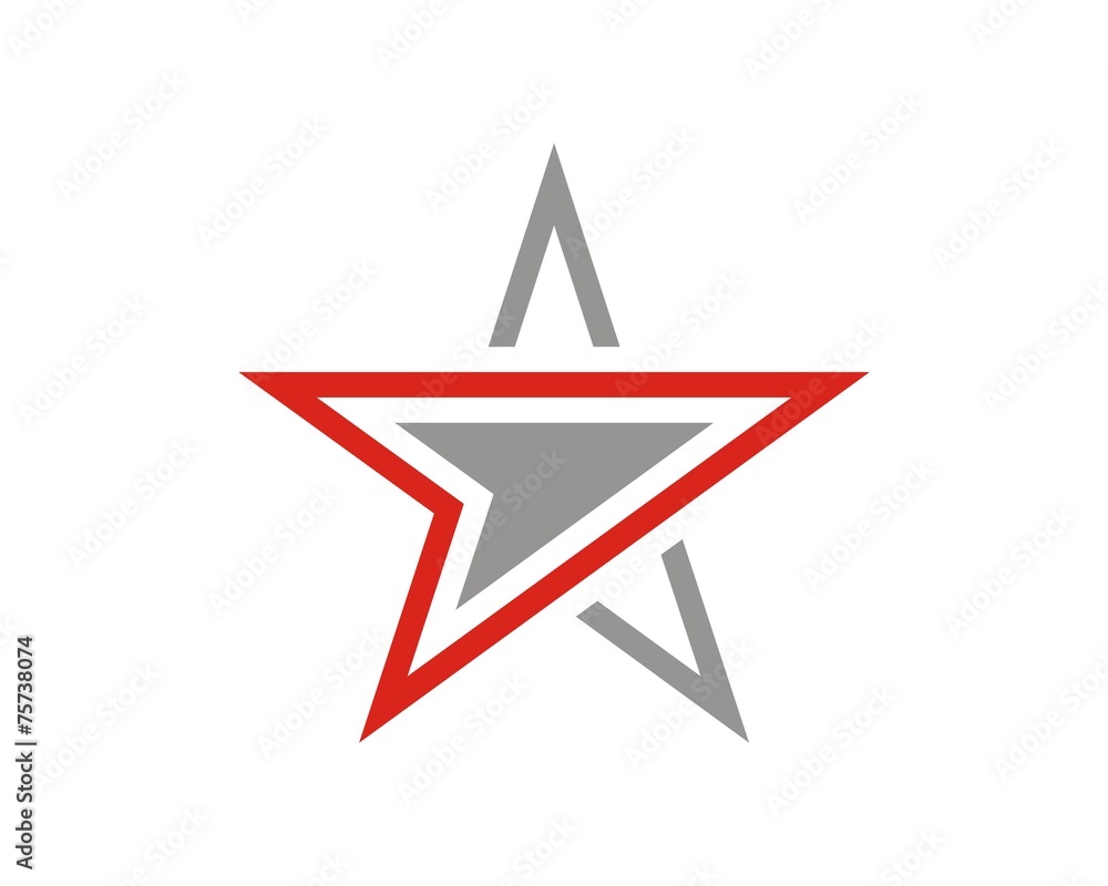 star arrow logo v.2 - obrazy, fototapety, plakaty 