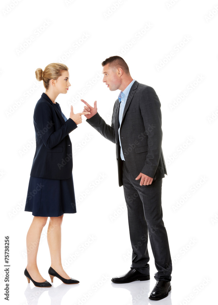 Professional conversation between businesspeople Professional conversation between businesspeople