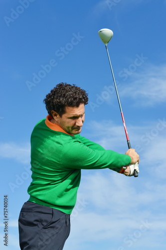 Male Golf Swing
