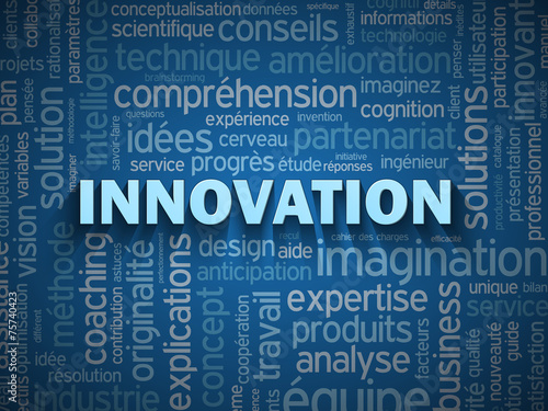 Nuage de Tags "INNOVATION" (idée créativité imagination)