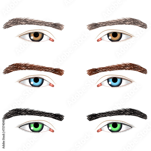 Men's eyes