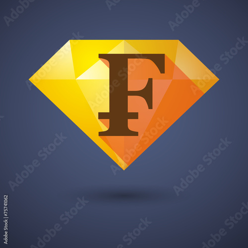 Diamond icon with a currency sign