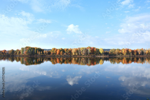 autumn landscape river