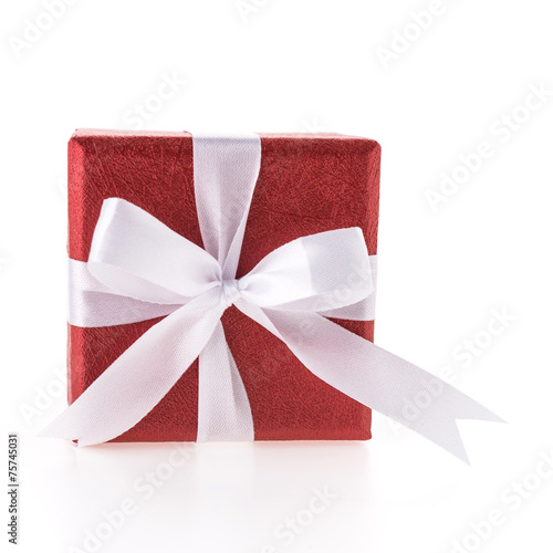 Christmas red gift box
