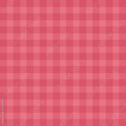 Flat easy tilable red gingham repeat pattern print