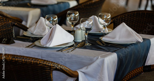 Table at restaurant