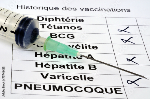 Historique des vaccinations photo