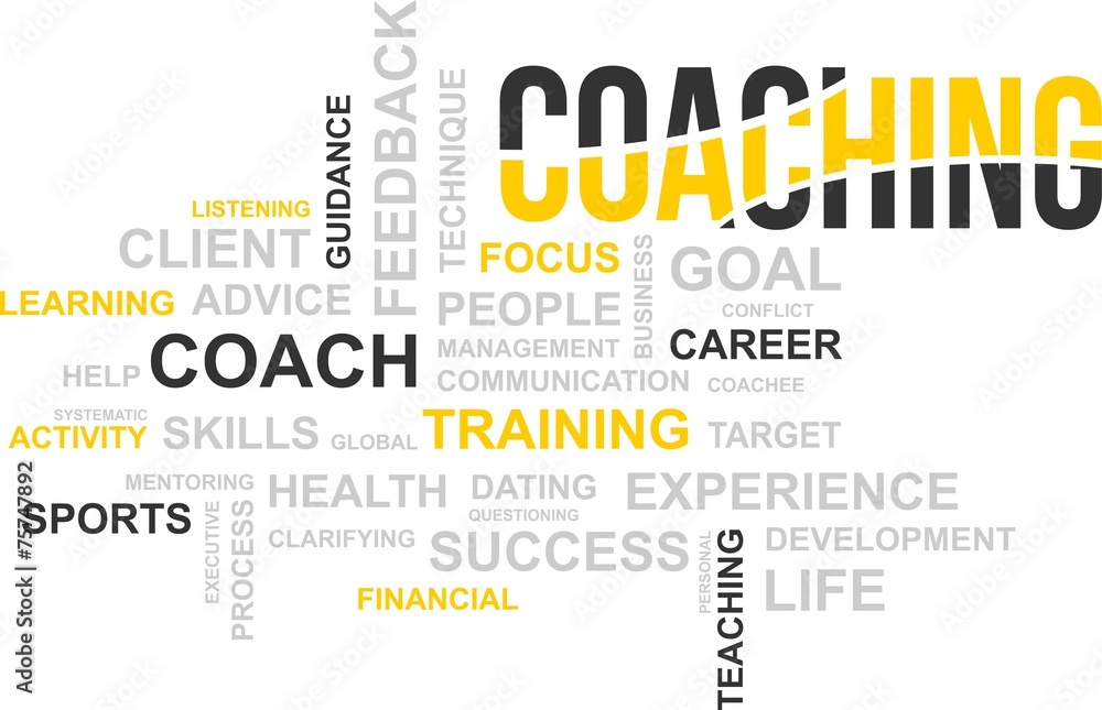 Fototapeta premium word cloud - coaching