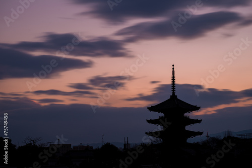 Pagoda Silhouette