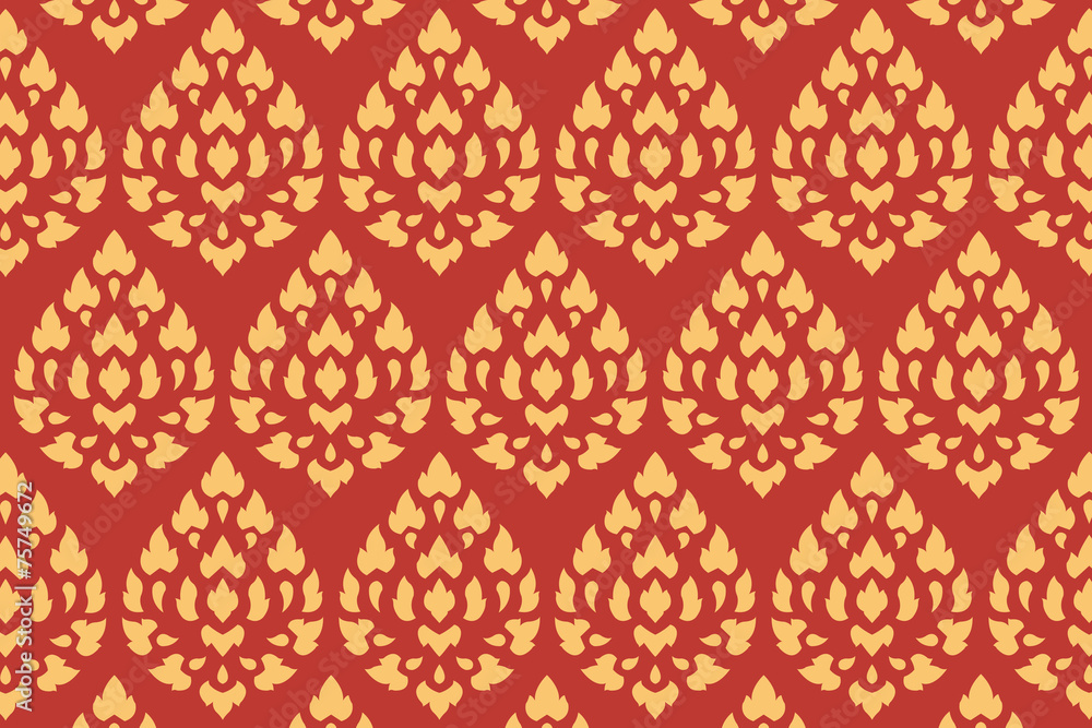 golden thai style pattern golden thai style pattern