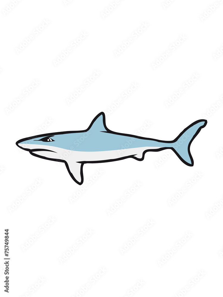 Fototapeta premium Shark fish evil