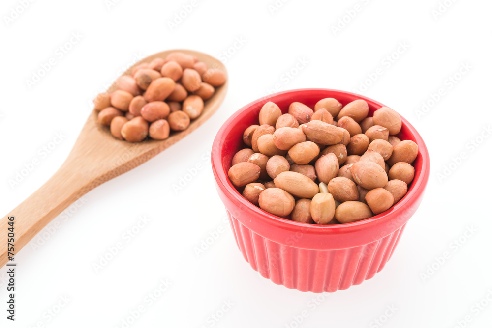 Peanut isolated on white background Peanut isolated on white background