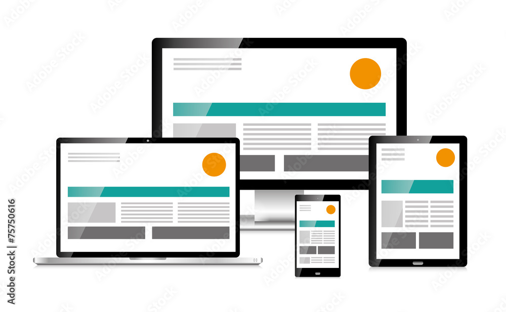Responsive Webdesign Design Smartphone Tablet PC mobile Responsive Webdesign Design Smartphone Tablet PC mobile