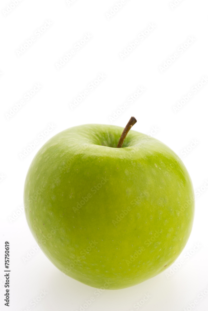 Green apple isolated on white background Green apple isolated on white background