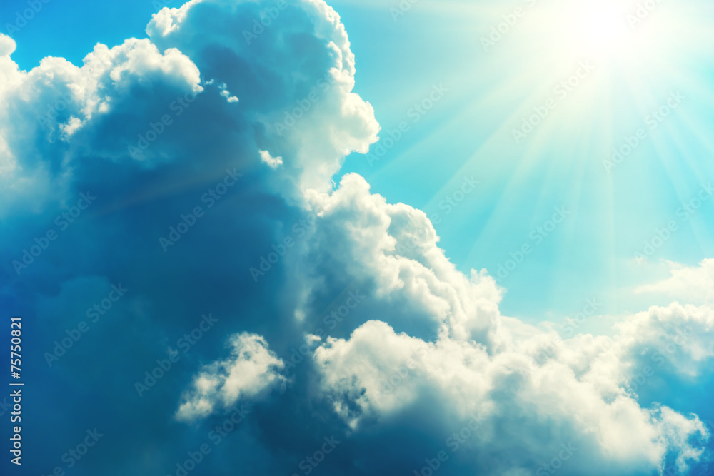 Blue clouds and sky Blue clouds and sky