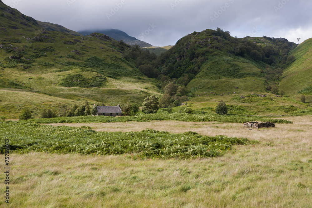 Highlands landscape in Scotland, UK.