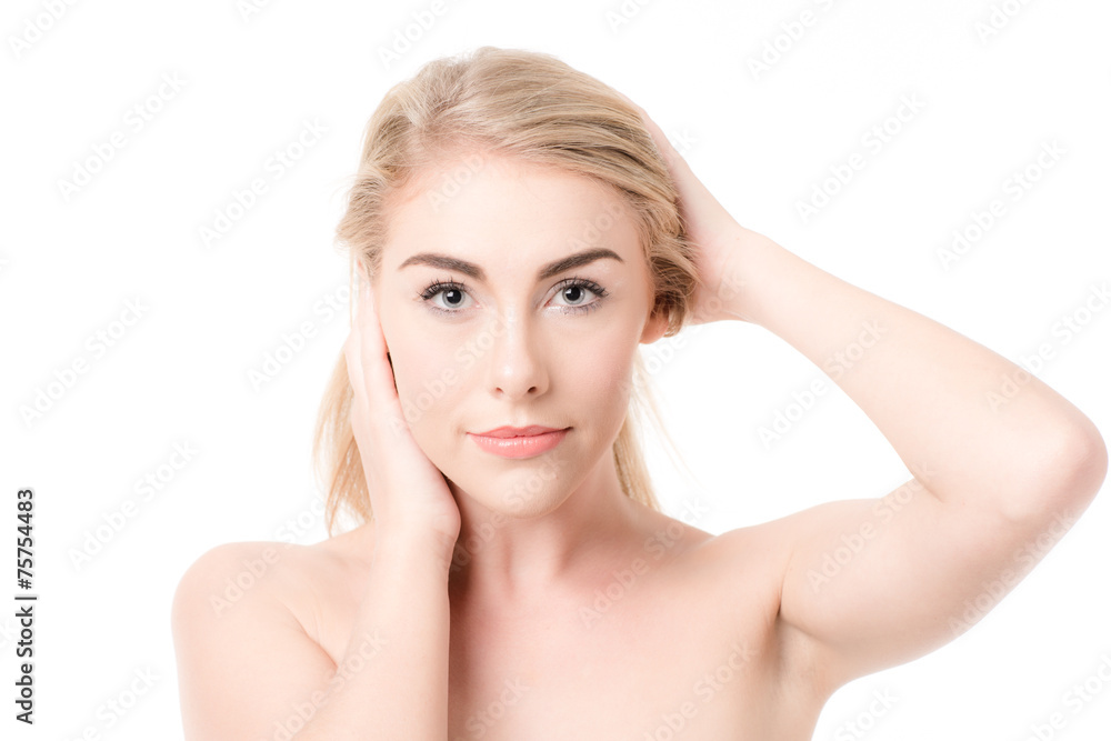 beautiful woman with perfect skin and face beautiful woman with perfect skin and face