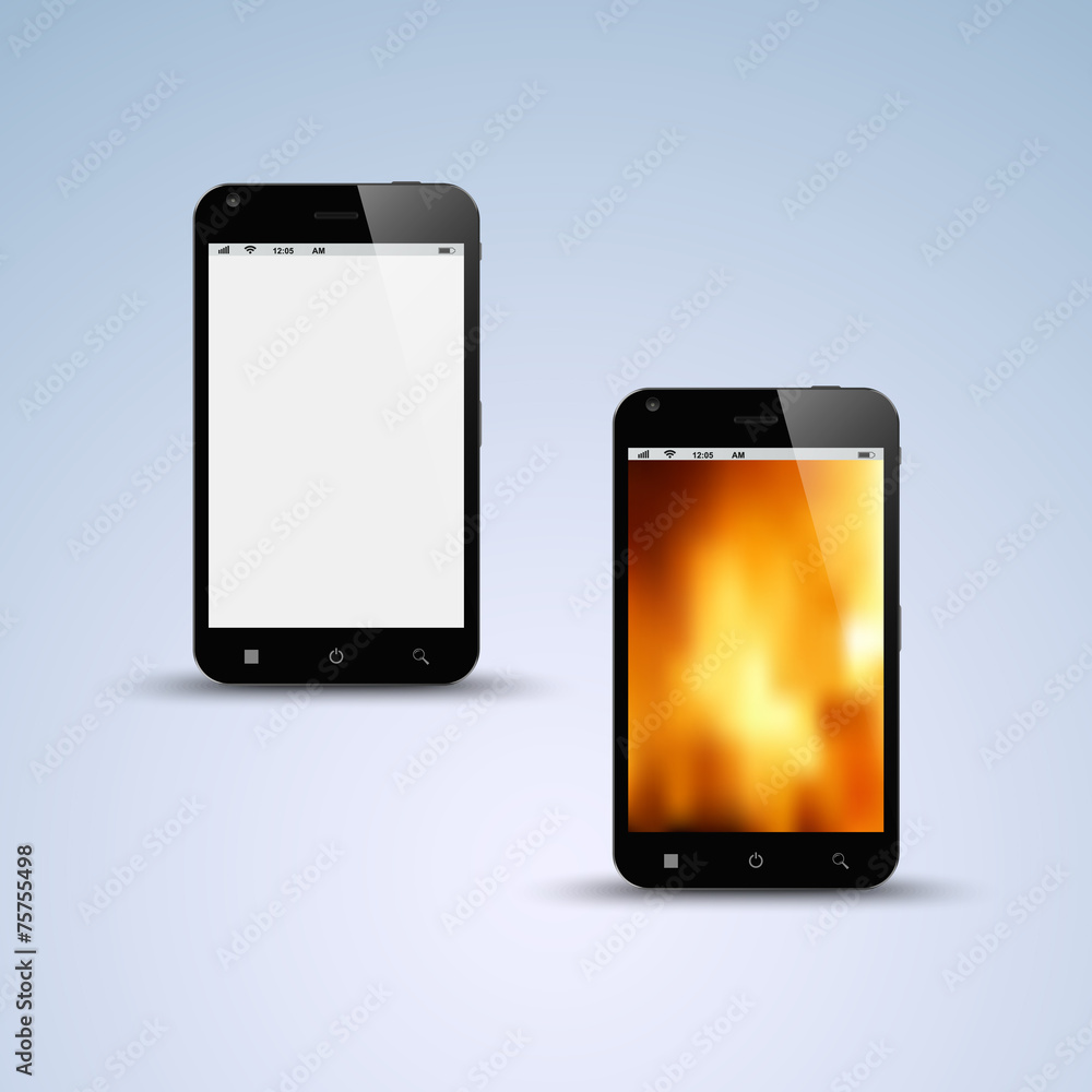 Abstract black smartphone background