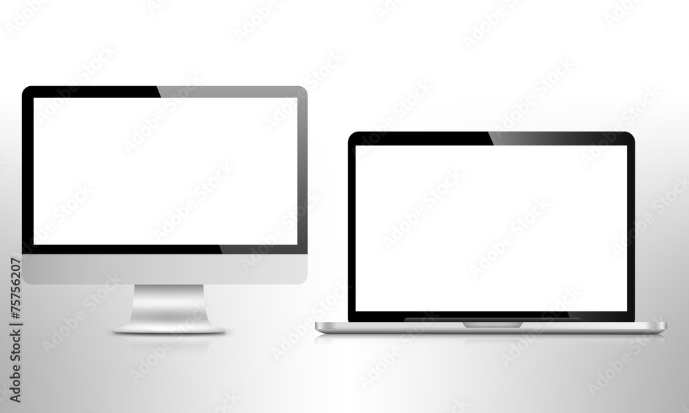 Modern LCD computer monitor (LCD display panel) Modern LCD computer monitor (LCD display panel)