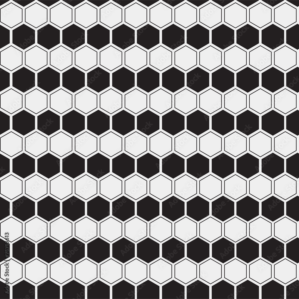 Abstract minimalistic black and white pattern hexagon Abstract minimalistic black and white pattern hexagon