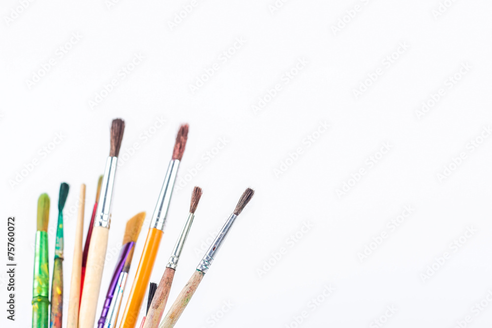isolated paints brushes isolated paints brushes