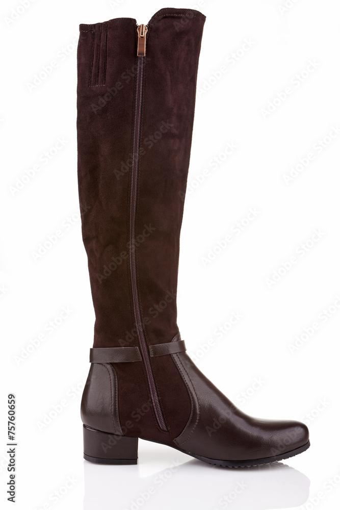 Elegant female knee high boot (inner side) Elegant female knee high boot (inner side)